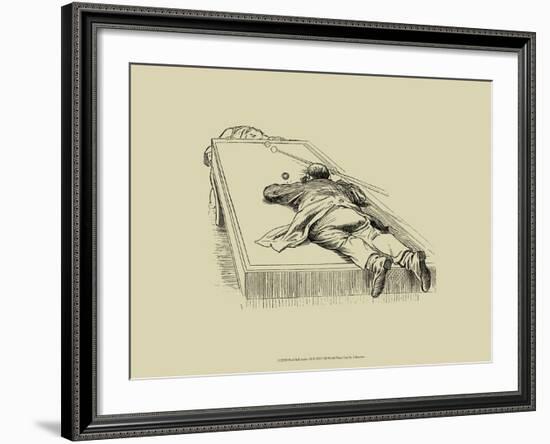 Pool Hall Antics IX-null-Framed Art Print