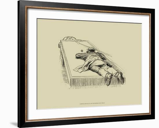 Pool Hall Antics IX-null-Framed Art Print