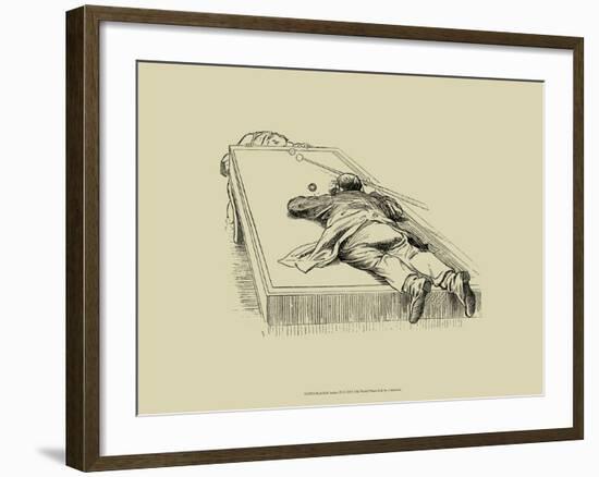 Pool Hall Antics IX-null-Framed Art Print