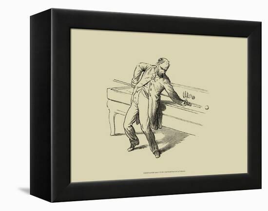 Pool Hall Antics V-null-Framed Stretched Canvas