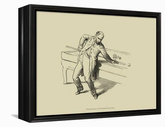 Pool Hall Antics V-null-Framed Stretched Canvas