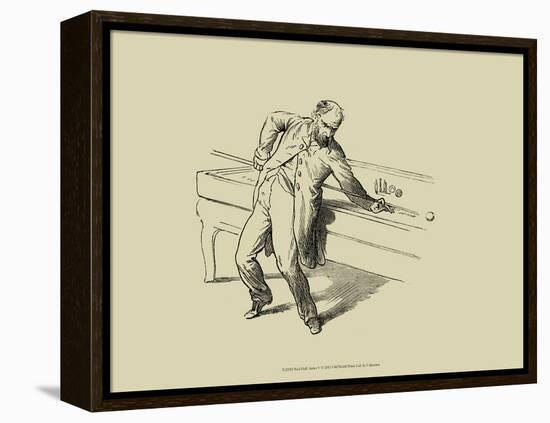 Pool Hall Antics V-null-Framed Stretched Canvas