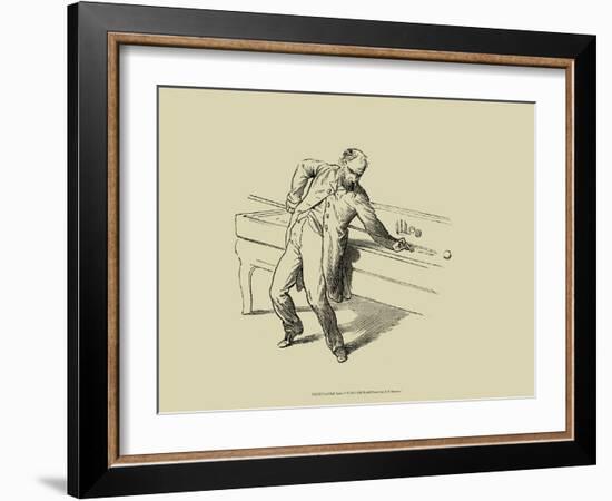 Pool Hall Antics V-null-Framed Art Print