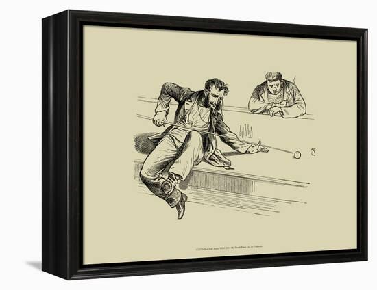 Pool Hall Antics VII-null-Framed Stretched Canvas