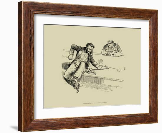 Pool Hall Antics VII-null-Framed Premium Giclee Print