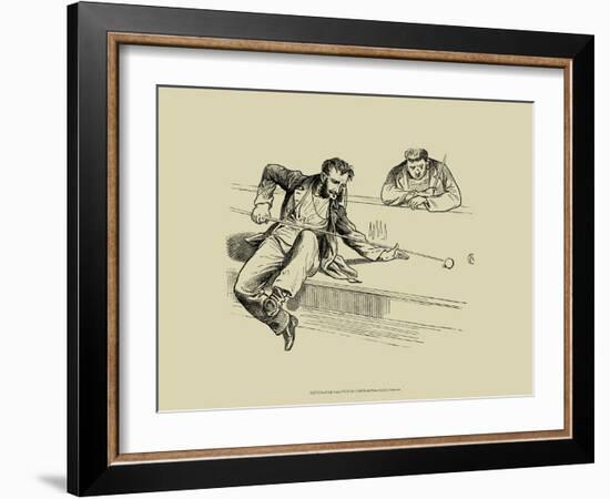 Pool Hall Antics VII-null-Framed Premium Giclee Print