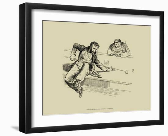 Pool Hall Antics VII-null-Framed Premium Giclee Print