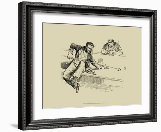 Pool Hall Antics VII-null-Framed Premium Giclee Print