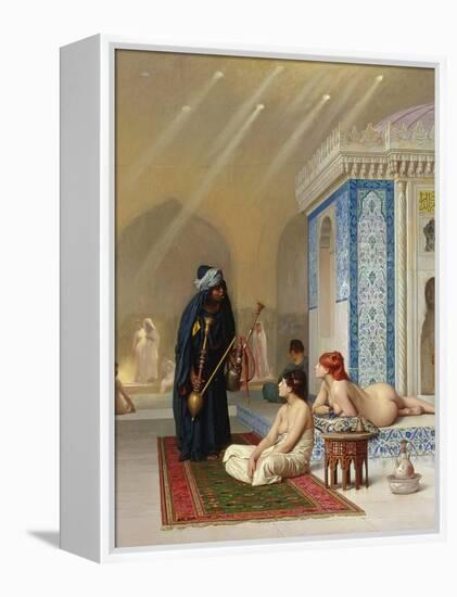 Pool in a Harem, circa 1876-Jean Leon Gerome-Framed Premier Image Canvas