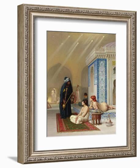 Pool in a Harem, circa 1876-Jean Leon Gerome-Framed Giclee Print