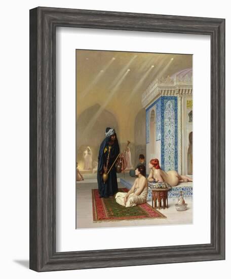 Pool in a Harem, circa 1876-Jean Leon Gerome-Framed Giclee Print