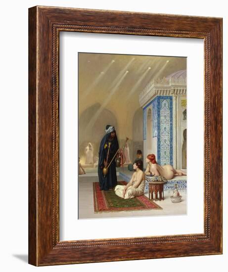 Pool in a Harem, circa 1876-Jean Leon Gerome-Framed Giclee Print