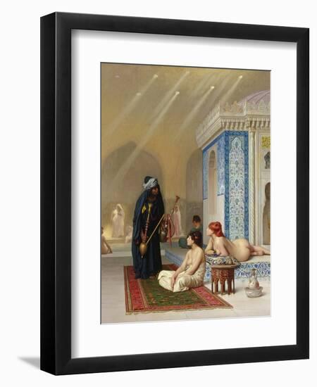 Pool in a Harem, circa 1876-Jean Leon Gerome-Framed Giclee Print