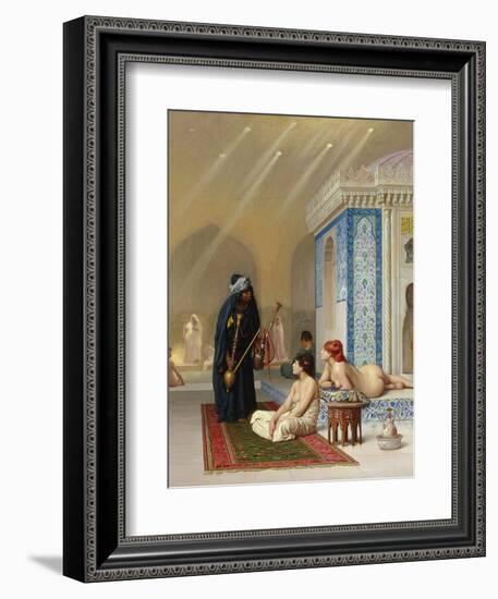 Pool in a Harem, circa 1876-Jean Leon Gerome-Framed Giclee Print