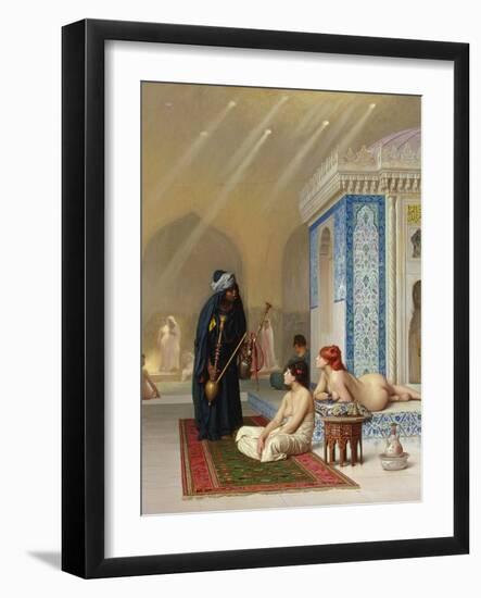 Pool in a Harem, circa 1876-Jean Leon Gerome-Framed Giclee Print