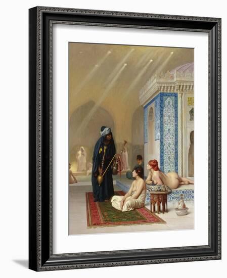 Pool in a Harem, circa 1876-Jean Leon Gerome-Framed Giclee Print