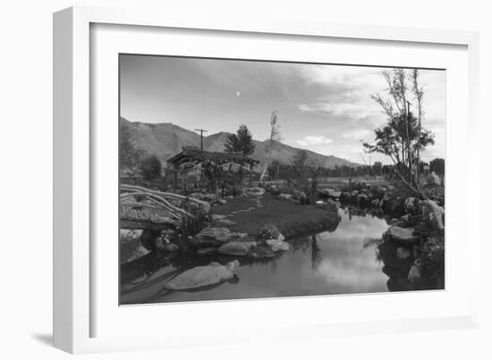 Pool in Pleasure Park-Ansel Adams-Framed Art Print