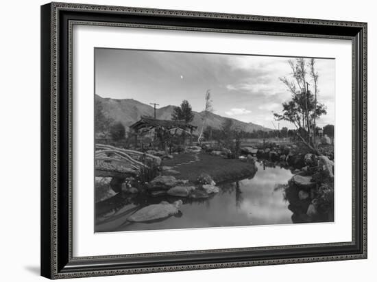 Pool in Pleasure Park-Ansel Adams-Framed Art Print