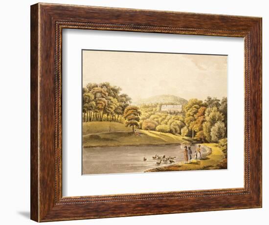 Pool Near Koblenz, Germany 18th Century Print-null-Framed Giclee Print