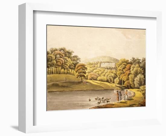 Pool Near Koblenz, Germany 18th Century Print-null-Framed Giclee Print