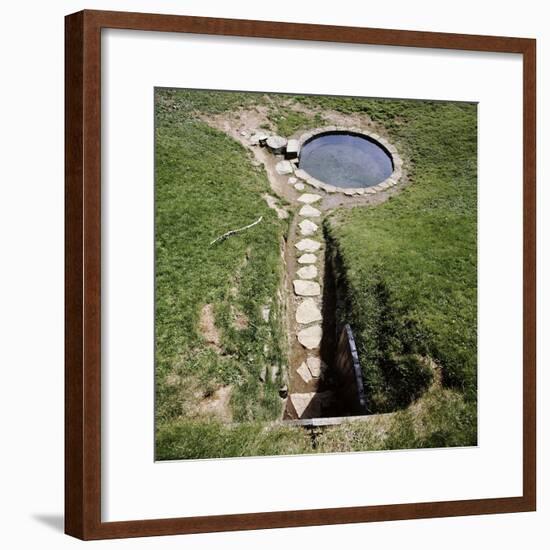 Pool of Saga, hot spring, Iceland-Werner Forman-Framed Photographic Print