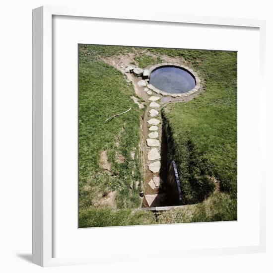 Pool of Saga, hot spring, Iceland-Werner Forman-Framed Photographic Print