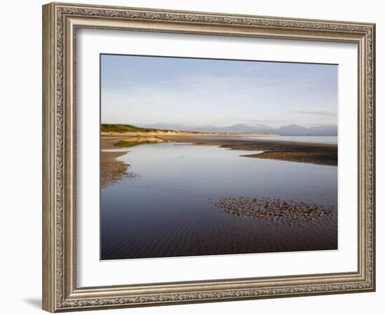 Pool on Sandy Llanddwyn Conservation Beach, Newborough, Anglesey, North Wales, UK-Pearl Bucknall-Framed Photographic Print