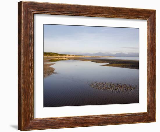 Pool on Sandy Llanddwyn Conservation Beach, Newborough, Anglesey, North Wales, UK-Pearl Bucknall-Framed Photographic Print