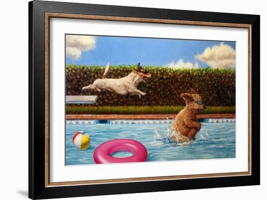 Pool Party II-Lucia Heffernan-Framed Art Print