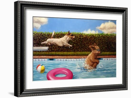 Pool Party II-Lucia Heffernan-Framed Art Print