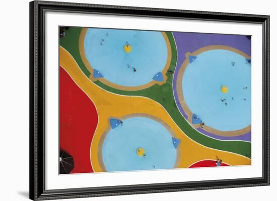 Pool Puzzle-Jason Hawkes-Framed Giclee Print