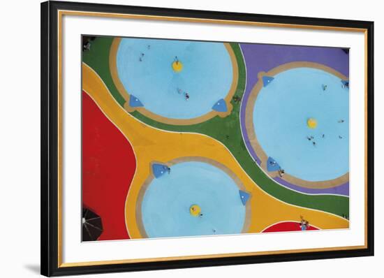 Pool Puzzle-Jason Hawkes-Framed Giclee Print