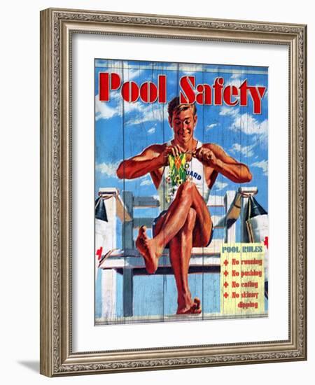 Pool Safety-Kate Ward Thacker-Framed Giclee Print