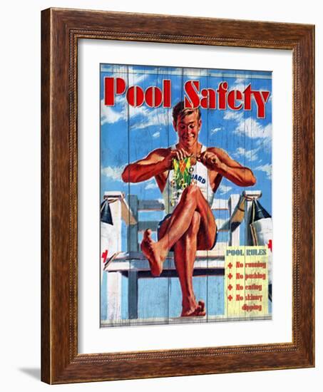 Pool Safety-Kate Ward Thacker-Framed Giclee Print