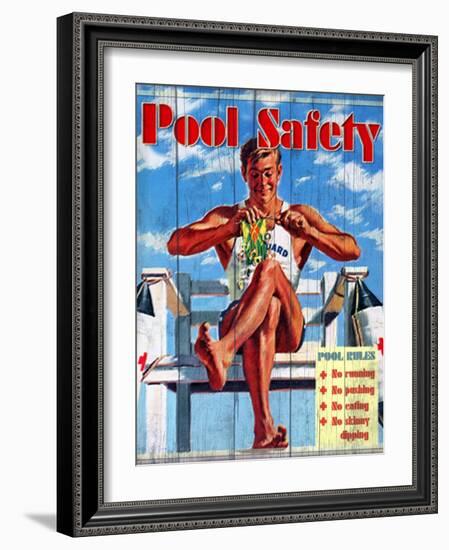 Pool Safety-Kate Ward Thacker-Framed Giclee Print