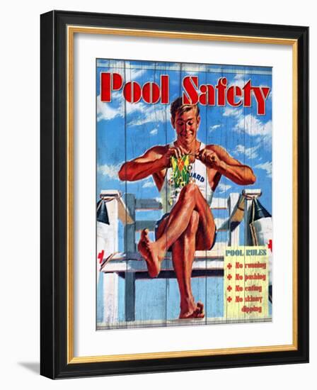 Pool Safety-Kate Ward Thacker-Framed Giclee Print