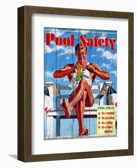 Pool Safety-Kate Ward Thacker-Framed Giclee Print