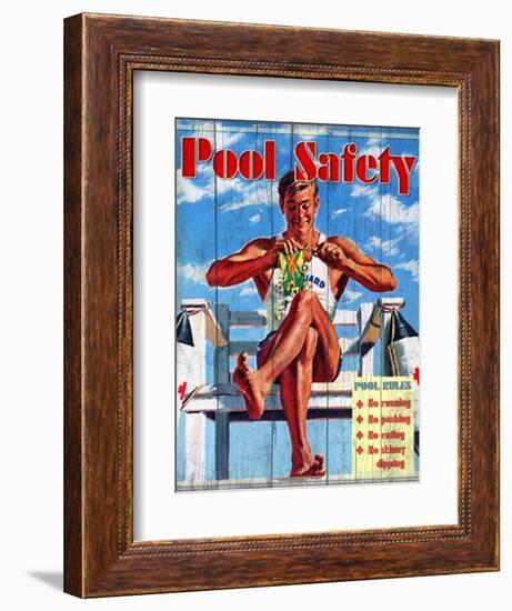 Pool Safety-Kate Ward Thacker-Framed Giclee Print