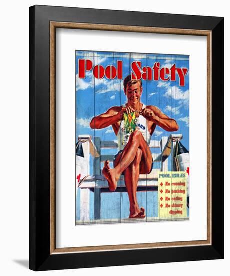 Pool Safety-Kate Ward Thacker-Framed Giclee Print