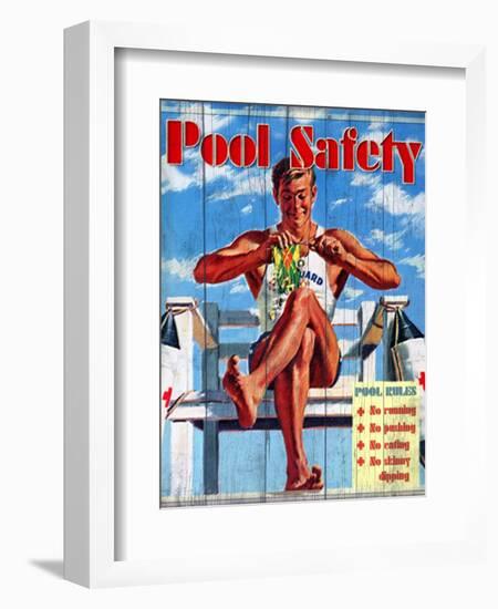 Pool Safety-Kate Ward Thacker-Framed Giclee Print