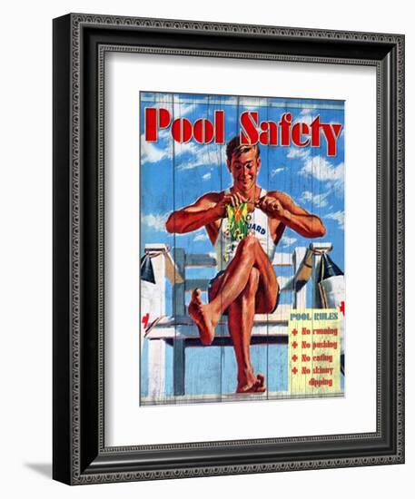 Pool Safety-Kate Ward Thacker-Framed Giclee Print