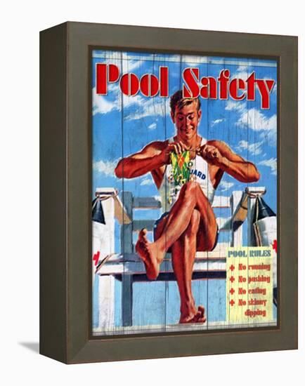 Pool Safety-Kate Ward Thacker-Framed Premier Image Canvas