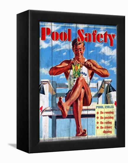 Pool Safety-Kate Ward Thacker-Framed Premier Image Canvas