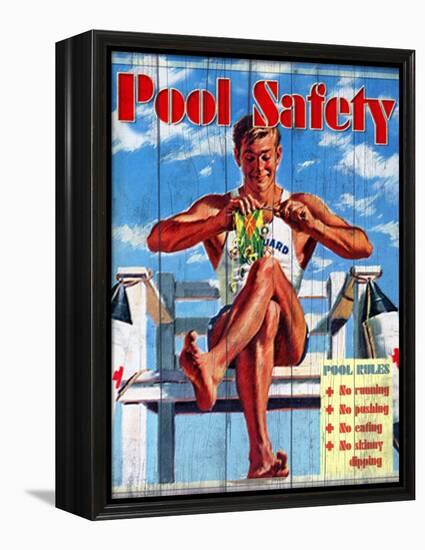 Pool Safety-Kate Ward Thacker-Framed Premier Image Canvas