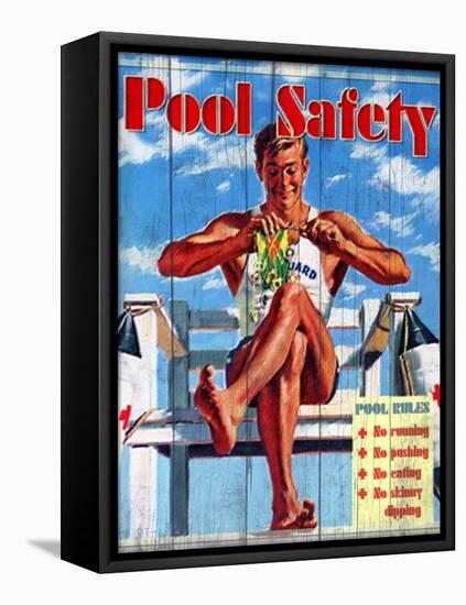 Pool Safety-Kate Ward Thacker-Framed Premier Image Canvas