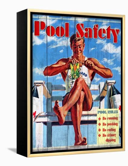 Pool Safety-Kate Ward Thacker-Framed Premier Image Canvas