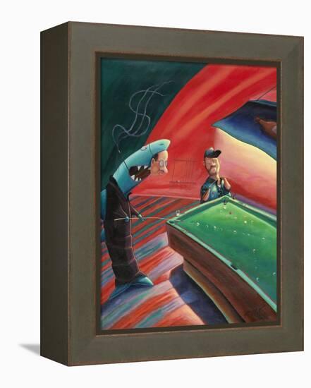 Pool Shark-Rock Demarco-Framed Premier Image Canvas