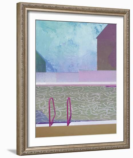 Poolside-David McConochie-Framed Art Print