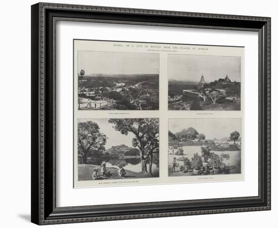 Poona, as a City of Refuge from the Plague at Bombay-null-Framed Giclee Print