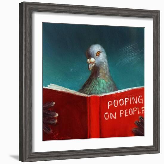 Pooping on People-Lucia Heffernan-Framed Art Print